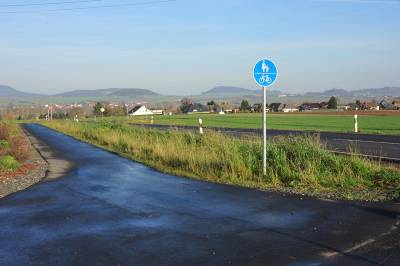Teilausbau Radweg 
bei Werkel 