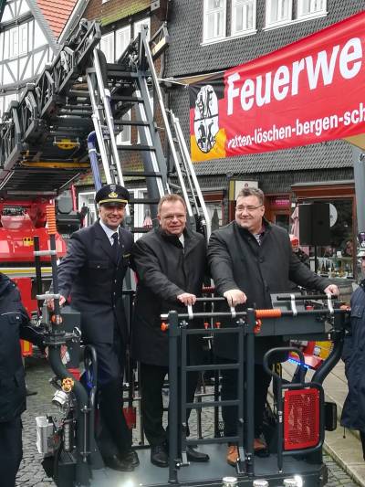 Vorf�hrung neue Drehleiter