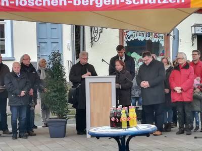 Gemeinsames Gebet mit Dechant Sch�tz und Dekanin T�mmler